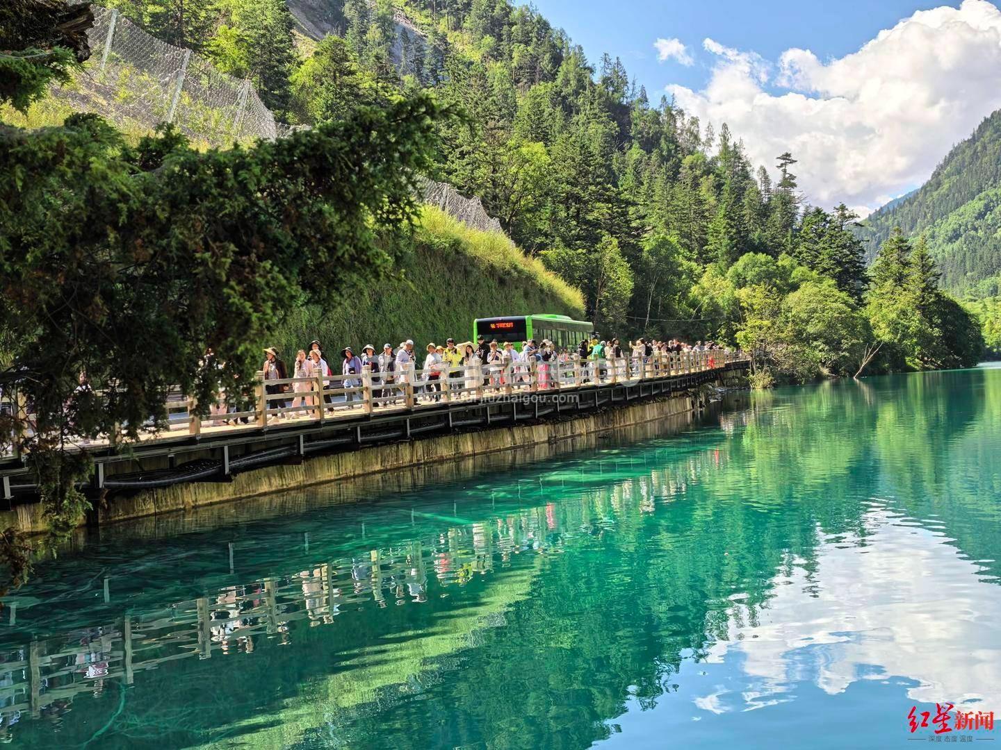 Jiuzhaigou in August 